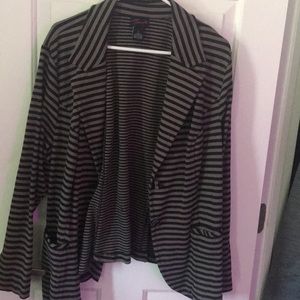 Grey stripes blazer